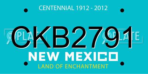 CKB2791 New Mexico License Plate