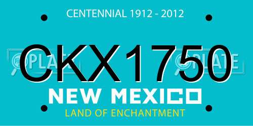 CKX1750 New Mexico License Plate