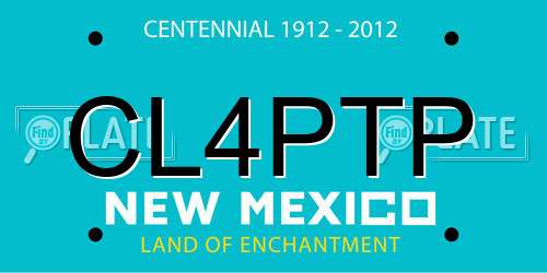 CL4PTP New Mexico License Plate