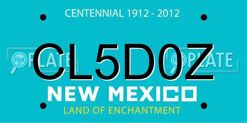 CL5D0Z New Mexico License Plate