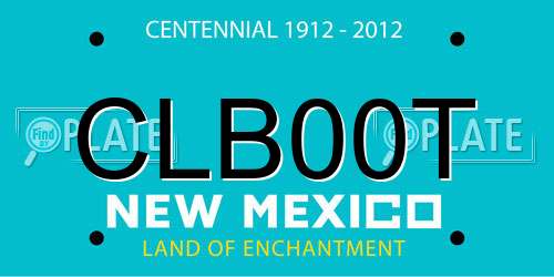 CLB00T New Mexico License Plate