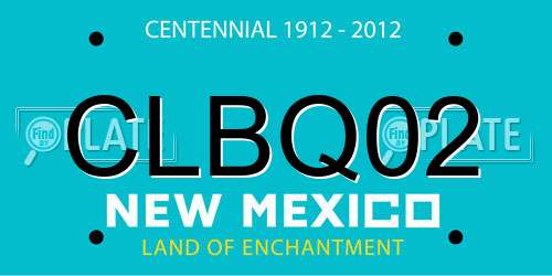 CLBQ02 New Mexico License Plate