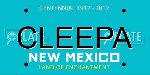 CLEEPA New Mexico License Plate