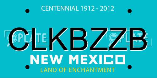 CLKBZZB New Mexico License Plate