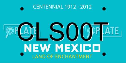 CLS00T New Mexico License Plate