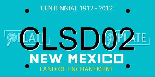 CLSD02 New Mexico License Plate