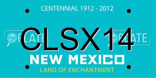 CLSX14 New Mexico License Plate