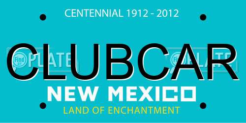 CLUBCAR New Mexico License Plate