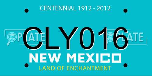 CLY016 New Mexico License Plate