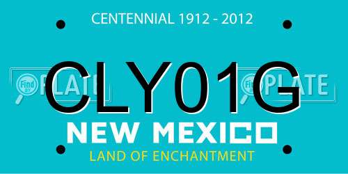 CLY01G New Mexico License Plate
