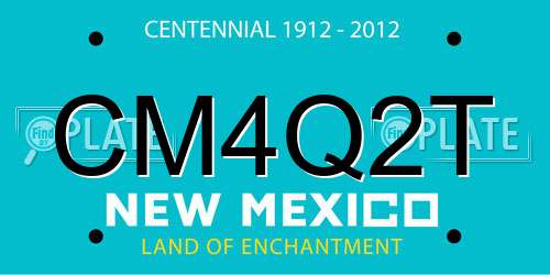 CM4Q2T New Mexico License Plate