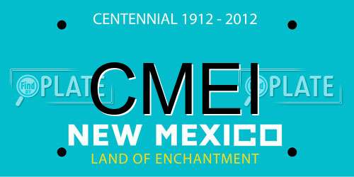 CMEI New Mexico License Plate