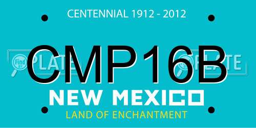 CMP16B New Mexico License Plate