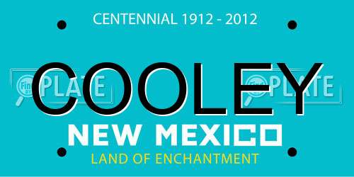 COOLEY New Mexico License Plate