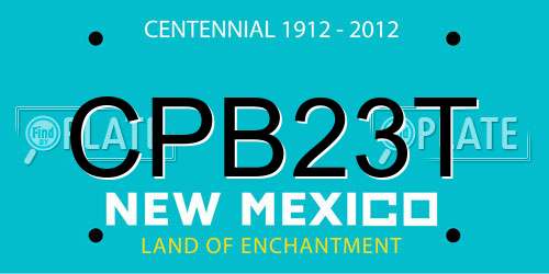 CPB23T New Mexico License Plate
