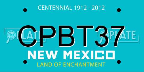 CPBT37 New Mexico License Plate