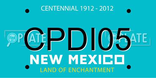 CPDI05 New Mexico License Plate