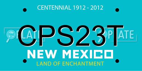 CPS23T New Mexico License Plate