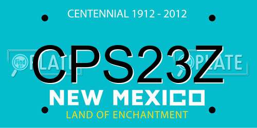 CPS23Z New Mexico License Plate