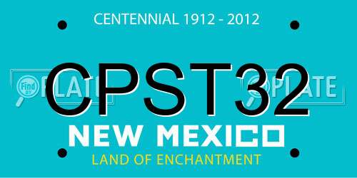 CPST32 New Mexico License Plate