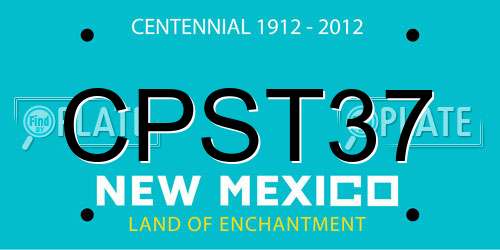CPST37 New Mexico License Plate