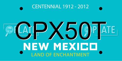 CPX50T New Mexico License Plate