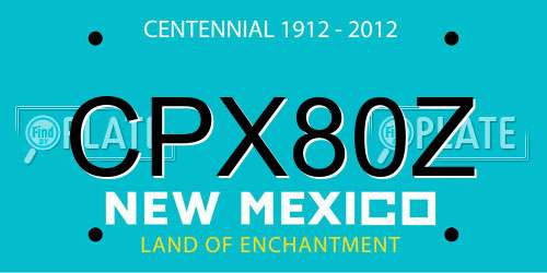 CPX80Z New Mexico License Plate