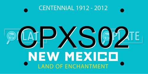 CPXS02 New Mexico License Plate