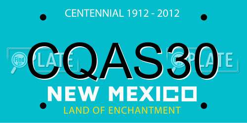 CQAS30 New Mexico License Plate