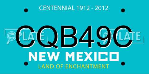CQB49C New Mexico License Plate