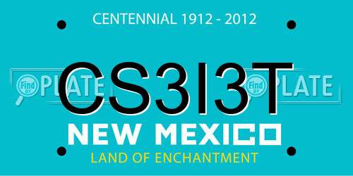 CS3I3T New Mexico License Plate