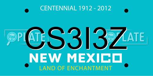 CS3I3Z New Mexico License Plate