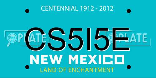 CS5I5E New Mexico License Plate