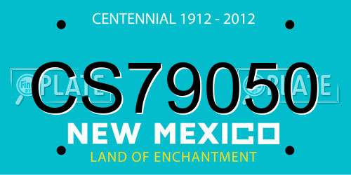 CS79050 New Mexico License Plate