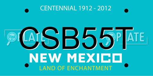 CSB55T New Mexico License Plate