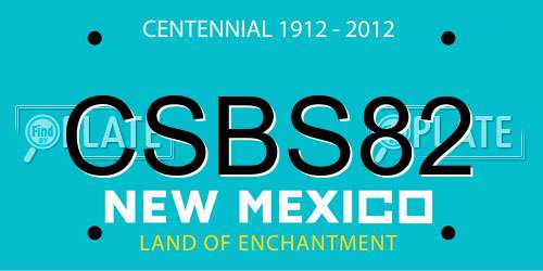 CSBS82 New Mexico License Plate