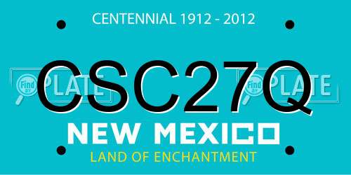 CSC27Q New Mexico License Plate