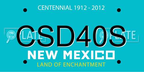 CSD40S New Mexico License Plate