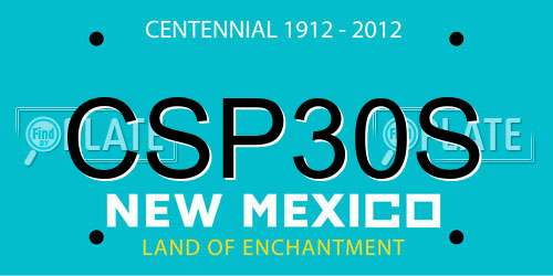 CSP30S New Mexico License Plate