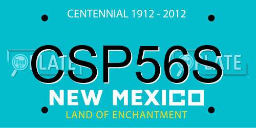 CSP56S New Mexico License Plate