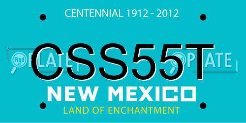 CSS55T New Mexico License Plate