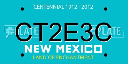 CT2E3C New Mexico License Plate