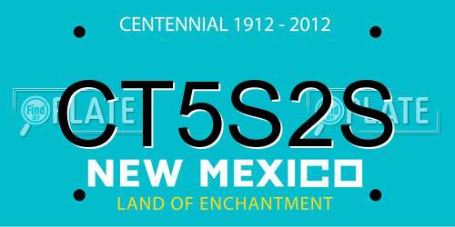 CT5S2S New Mexico License Plate