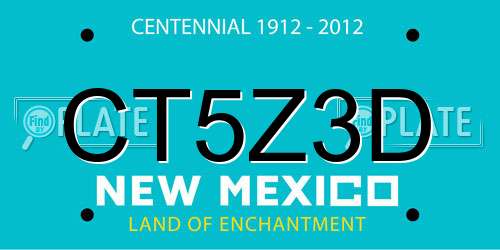 CT5Z3D New Mexico License Plate