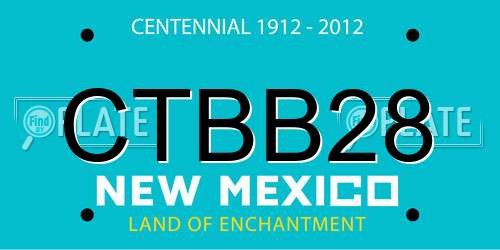 CTBB28 New Mexico License Plate