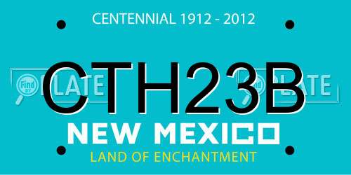 CTH23B New Mexico License Plate