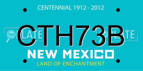 CTH73B New Mexico License Plate
