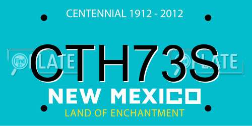 CTH73S New Mexico License Plate