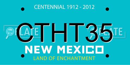 CTHT35 New Mexico License Plate