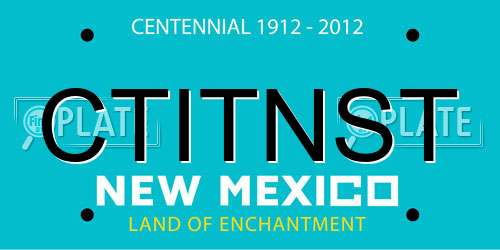 CTITNST New Mexico License Plate